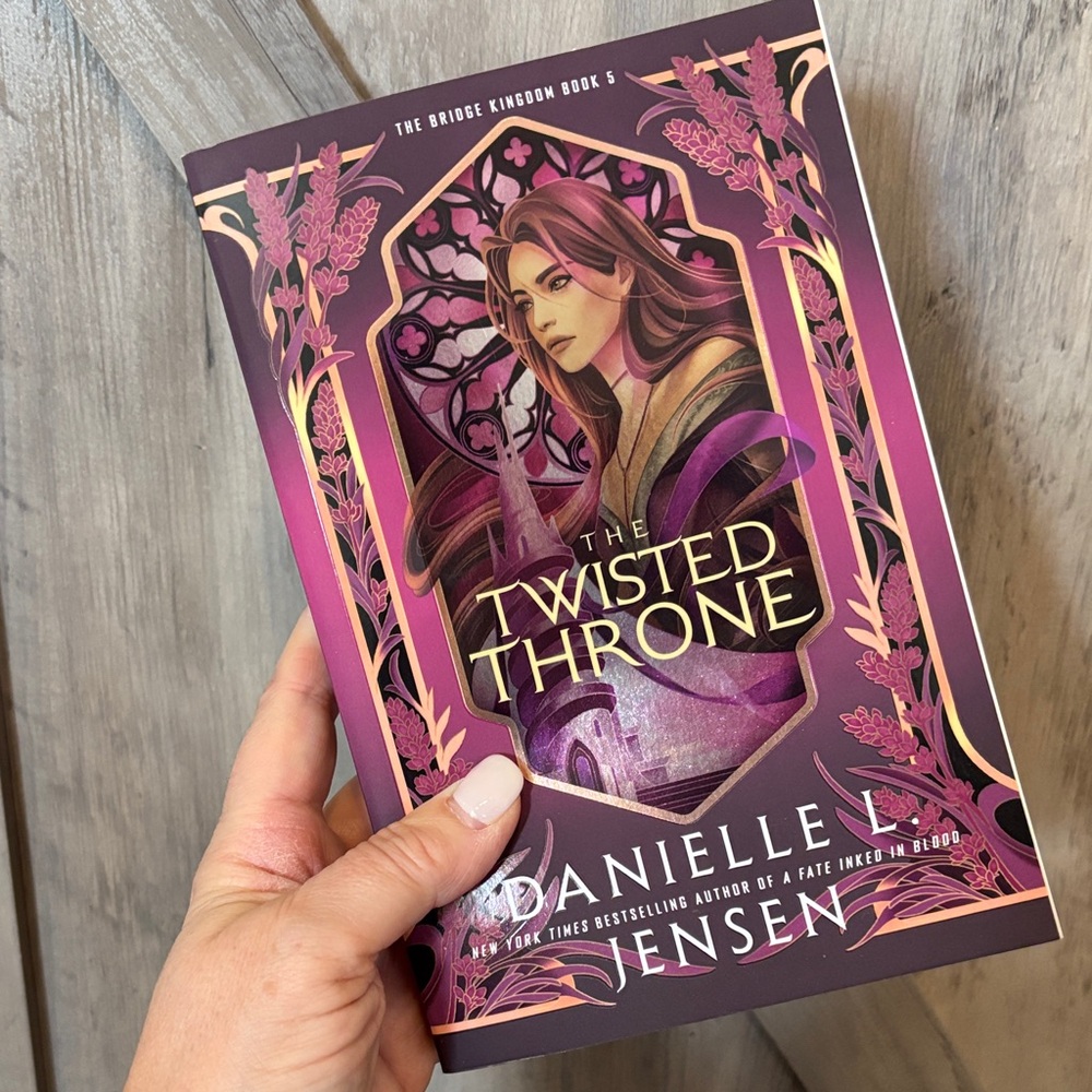 The Twisted Throne by Danielle L. Jensen - Purple Illustrated Paperback